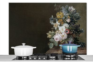 Spritzschutz Küchenrückwand - 120x80 cm Blumen - Eelke Jelles Eelkema - Alte Meister