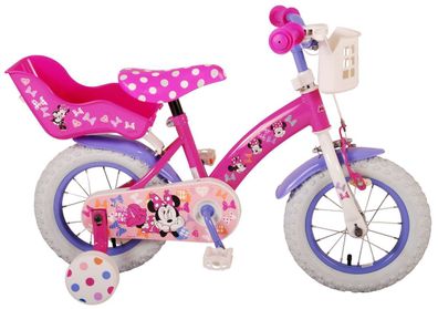 12 Zoll Fahrrad Kinder Mädchenfahrrad Kinderfahrrad Rad Bike Disney Minnie Mouse