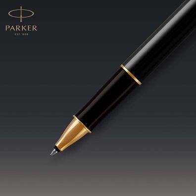 Parker 1931496 Sonnet Tintenroller | Schwarze Lackierung mit Goldzierteilen | ...