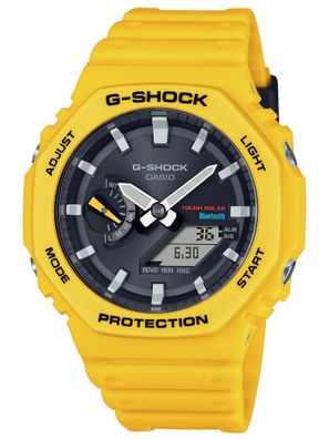 Casio G-Shock Classic Solar Bluetooth Herrenuhr Gelb GA-B2100C-9AER
