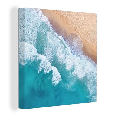 Leinwandbilder - Wanddeko 50x50 cm Wasser - Meer - Strand - Sommer (Gr. 50x50 cm)