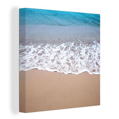 Leinwandbilder - Wanddeko 20x20 cm Wasser - Golf - Strand (Gr. 20x20 cm)