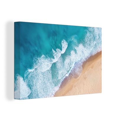 Leinwandbilder - Wanddeko 120x80 cm Strand - Wasser - Meer (Gr. 120x80 cm)