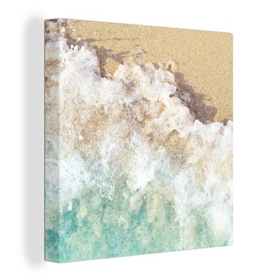 Leinwandbilder - Wanddeko 20x20 cm Golf - Strand - Meer - Wasser (Gr. 20x20 cm)