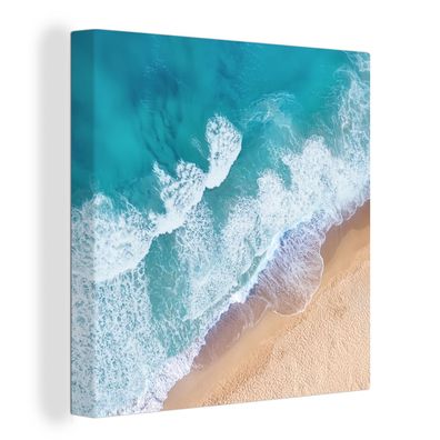 Leinwandbilder - Wanddeko 90x90 cm Strand - Wasser - Meer (Gr. 90x90 cm)