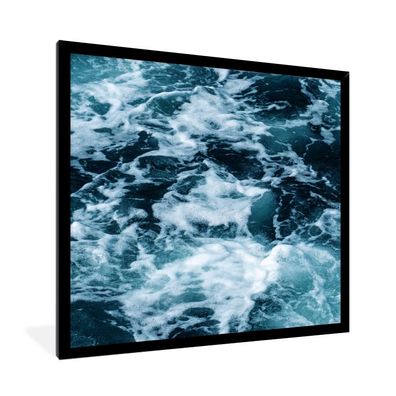 Poster Bilder - 40x40 cm Wasser - Blau - Golf (Gr. 40x40 cm)