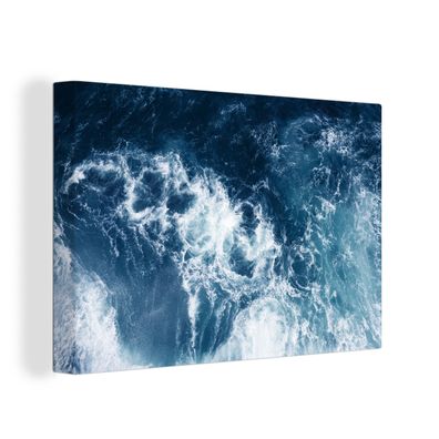 Leinwandbilder - Wanddeko 120x80 cm Wasser - Golf - Blau (Gr. 120x80 cm)