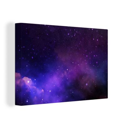 Leinwandbilder - Wanddeko 60x40 cm Sternenhimmel - Sonne - Universum (Gr. 60x40 cm)