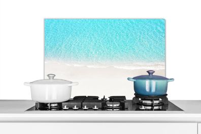 Spritzschutz Küchenrückwand - 70x50 cm Blau - Wasser - Strand (Gr. 70x50 cm)