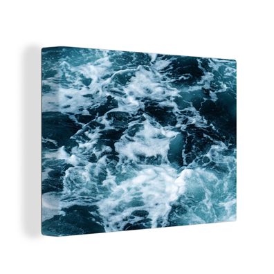 Leinwandbilder - Wanddeko 120x90 cm Wasser - Blau - Golf (Gr. 120x90 cm)