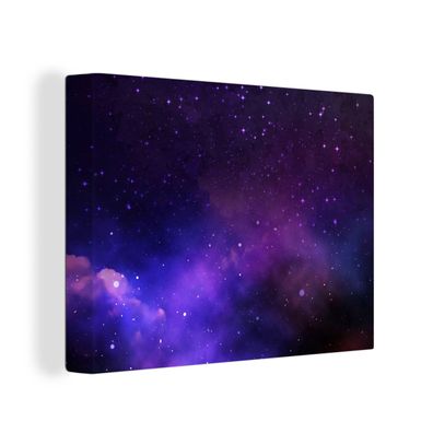 Leinwandbilder - Wanddeko 120x90 cm Sternenhimmel - Sonne - Universum (Gr. 120x90 cm)