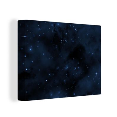 Leinwandbilder - Wanddeko 120x90 cm Nacht - Universum - Sternenhimmel (Gr. 120x90 cm)