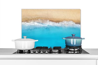 Spritzschutz Küchenrückwand - 60x40 cm Strand - Wasser - Blau (Gr. 60x40 cm)
