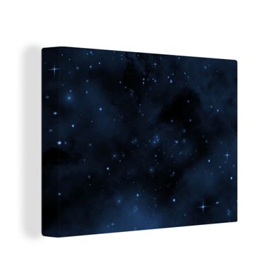 Leinwandbilder - Wanddeko 80x60 cm Nacht - Universum - Sternenhimmel (Gr. 80x60 cm)