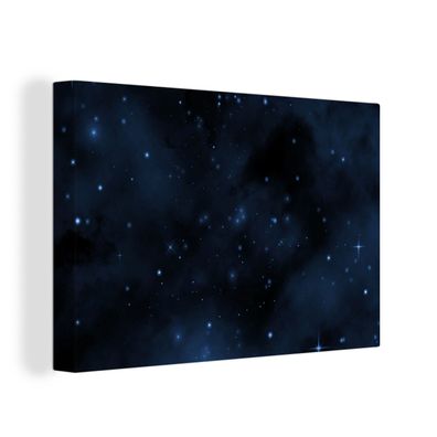Leinwandbilder - Wanddeko 120x80 cm Nacht - Universum - Sternenhimmel (Gr. 120x80 cm)