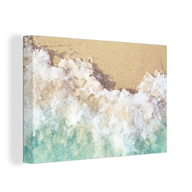 Leinwandbilder - Wanddeko 140x90 cm Golf - Strand - Meer - Wasser (Gr. 140x90 cm)