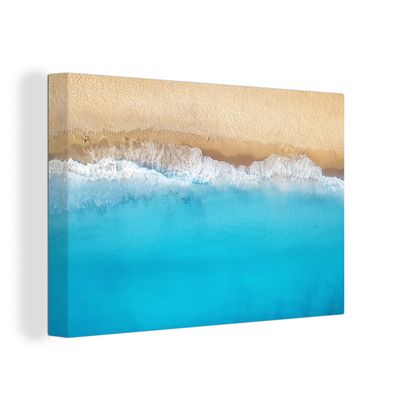 Leinwandbilder - Wanddeko 30x20 cm Strand - Wasser - Blau (Gr. 30x20 cm)
