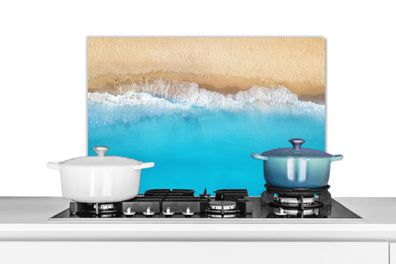 Spritzschutz Küchenrückwand - 70x50 cm Strand - Wasser - Blau (Gr. 70x50 cm)