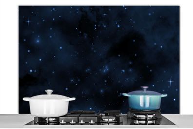 Spritzschutz Küchenrückwand - 120x80 cm Nacht - Universum - Sternenhimmel