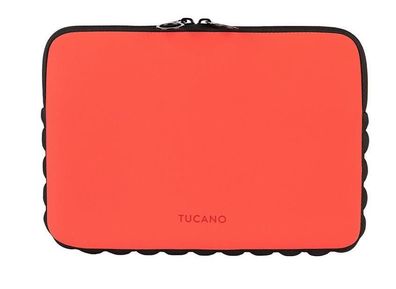 Tucano Offroad Second Skin Bumper Case für für Notebooks 12 - 13 Zoll - Rot/ Orange