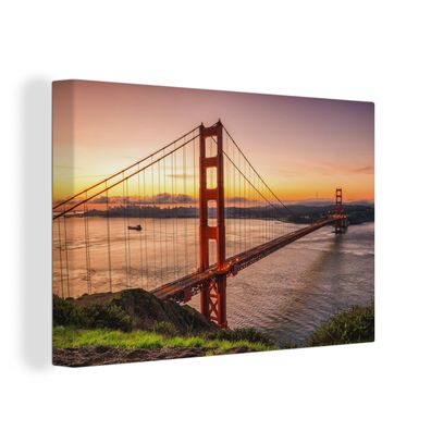 Leinwandbilder - Wanddeko 90x60 cm Brücke - Wasser - Vereinigte Staaten