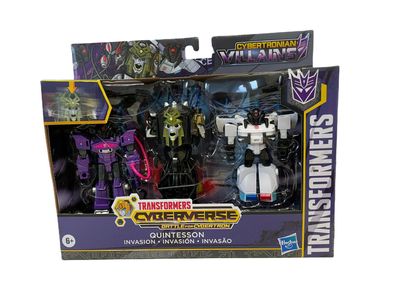 Transformers Villains Quintesson Figuren Invasion Set Cyberverse Hasbro E7839