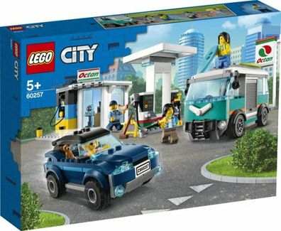 LEGO City 60257 Tankstelle Autos Nitro Wheels Service Station mit Figuren NEU