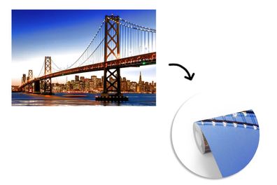 Tapete Fototapete - 600x400 cm Brücke - San Francisco - Skyline (Gr. 600x400 cm)