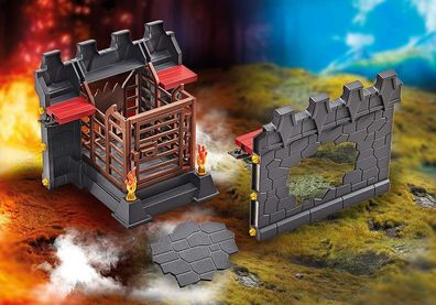 Playmobil Ritter Ritterset Mauererweiterung mit Gefängnis für die Festung 9841