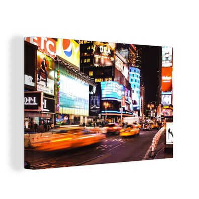 Leinwandbilder - Wanddeko 120x80 cm New York - Straße - Auto (Gr. 120x80 cm)