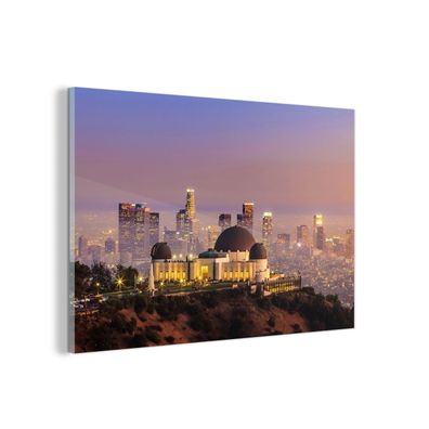 Glasbild Glasfoto Wandbild 90x60 cm Los Angeles - Skyline - Architektur