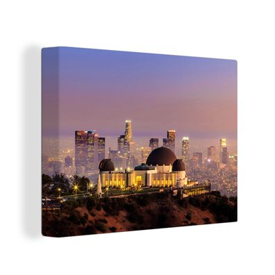 Leinwandbilder - Wanddeko 80x60 cm Los Angeles - Skyline - Architektur (Gr. 80x60 cm)