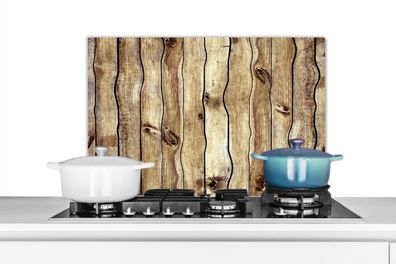 Spritzschutz Küchenrückwand - 70x50 cm Regale - Holz - Rustikal (Gr. 70x50 cm)