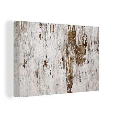 Leinwandbilder - Wanddeko 30x20 cm Holz - Rustikal - Baum (Gr. 30x20 cm)