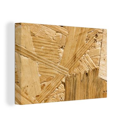 Leinwandbilder - Wanddeko 30x20 cm Holz - OSB - Muster (Gr. 30x20 cm)