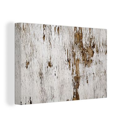 Leinwandbilder - Wanddeko 120x80 cm Holz - Rustikal - Baum (Gr. 120x80 cm)