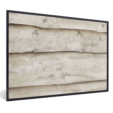 Poster Bilder - 120x80 cm Weiß - Regale - Holz - Birke (Gr. 120x80 cm)