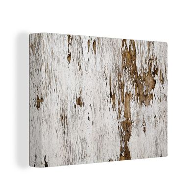 Leinwandbilder - Wanddeko 120x90 cm Holz - Rustikal - Baum (Gr. 120x90 cm)