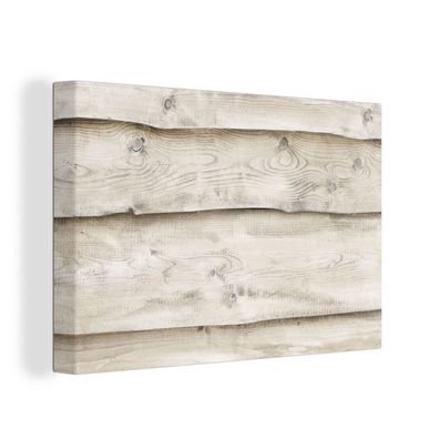 Leinwandbilder - Wanddeko 30x20 cm Weiß - Regale - Holz - Birke (Gr. 30x20 cm)