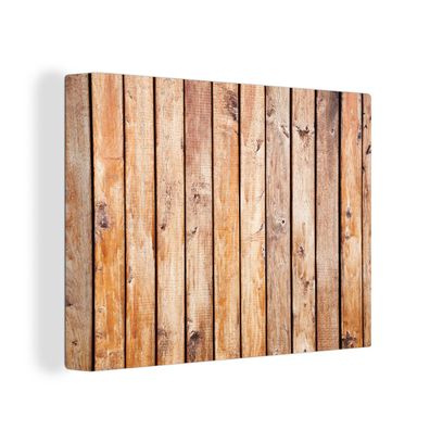 Leinwandbilder - Wanddeko 120x90 cm Regale - Holz - Struktur (Gr. 120x90 cm)