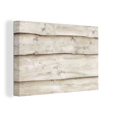 Leinwandbilder - Wanddeko 90x60 cm Weiß - Regale - Holz - Birke (Gr. 90x60 cm)