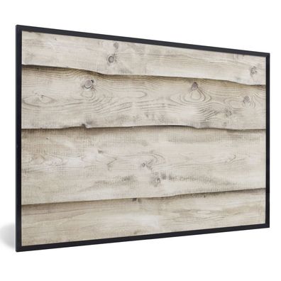 Poster Bilder - 60x40 cm Weiß - Regale - Holz - Birke (Gr. 60x40 cm)