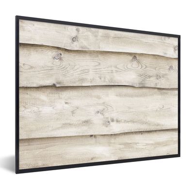 Poster Bilder - 80x60 cm Weiß - Regale - Holz - Birke (Gr. 80x60 cm)
