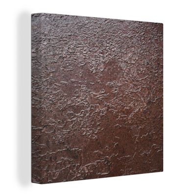 Leinwandbilder - Wanddeko 50x50 cm Rost - Industriell - Metall (Gr. 50x50 cm)