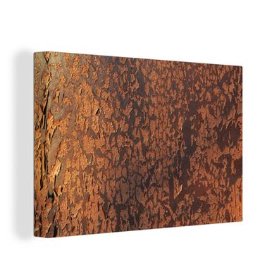 Leinwandbilder - Wanddeko 60x40 cm Retro - Stahl - Metalle - Rost (Gr. 60x40 cm)