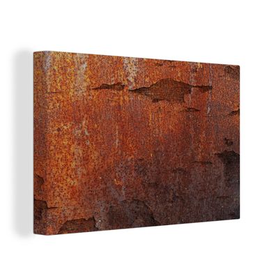 Leinwandbilder - Wanddeko 150x100 cm Rost - Vintage - Stahl (Gr. 150x100 cm)