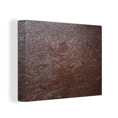 Leinwandbilder - Wanddeko 80x60 cm Rost - Industriell - Metall (Gr. 80x60 cm)