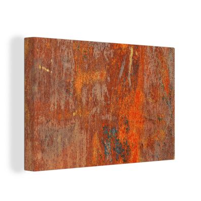 Leinwandbilder - Wanddeko 150x100 cm Rost - Industriell - Stahl (Gr. 150x100 cm)