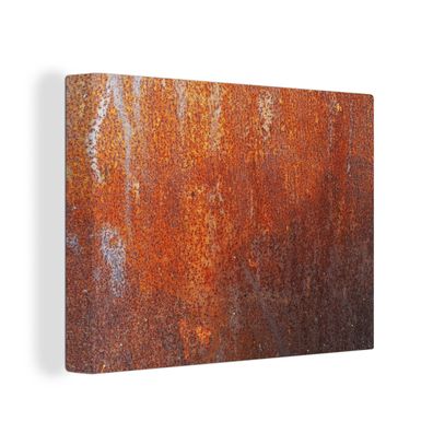 Leinwandbilder - Wanddeko 40x30 cm Vintage - Rost - Metall (Gr. 40x30 cm)