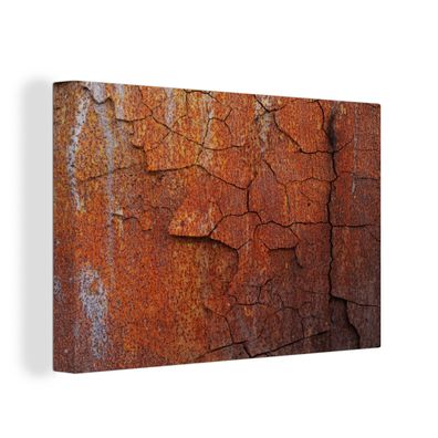 Leinwandbilder - Wanddeko 120x80 cm Eisen - Rost - Industriell (Gr. 120x80 cm)